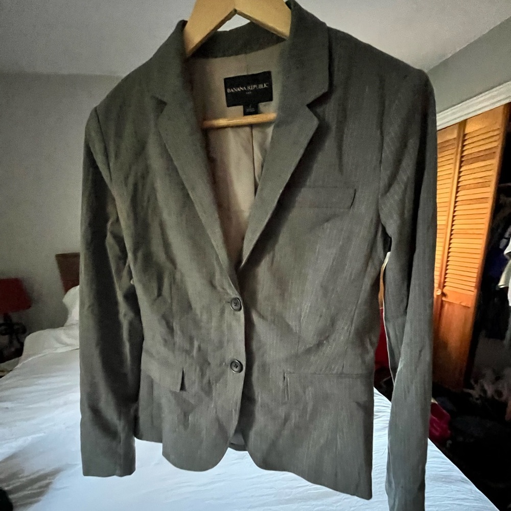 Banana Republic size 4 Grey Blazer
